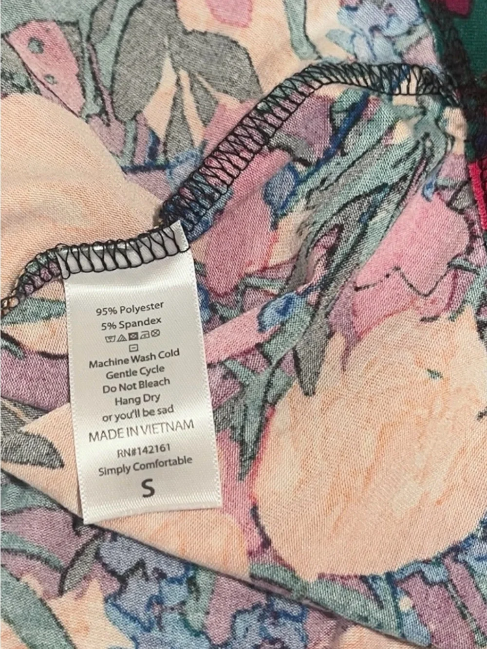 LuLaRoe Carly Dress Small Floral High Low Swing Dress Multicolor